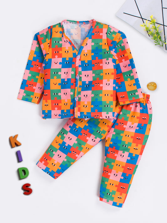 Dress your little hero in this vibrant and stylish 2-piece printed outfit